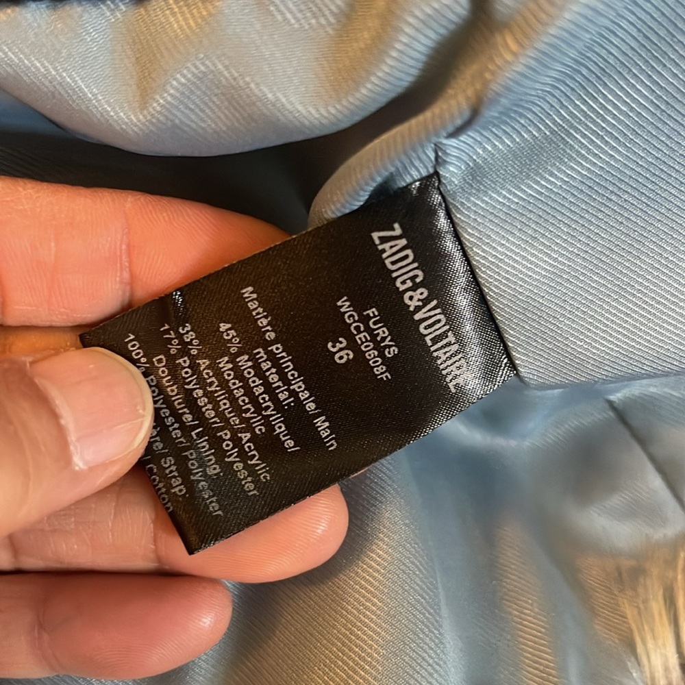 Zadig & Voltaire Brown Modacrylic Jackets & Women's - Picture 13 of 13